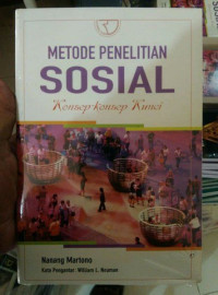 Metode Penelitian Sosial Konsep-Konsep Kunci